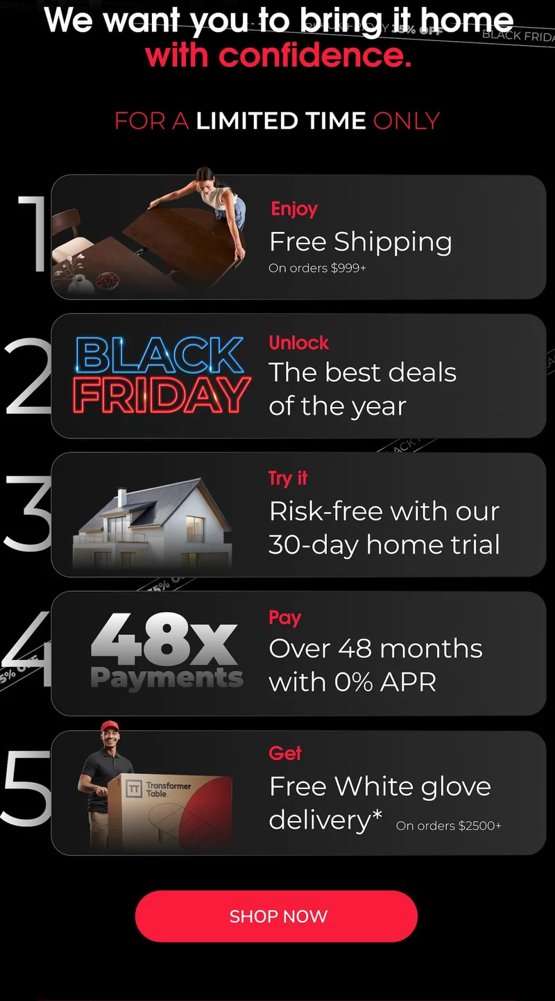 THE WAIT IS OVER, OUR BIGGEST SALE OF THE YEAR IS HERE