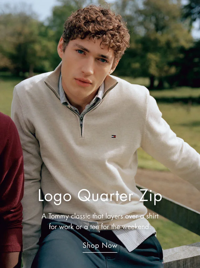 Logo quarter zip                                            A Tommy classic that layers over a shirt for work or a tee for the weekend.                                          Shop Now