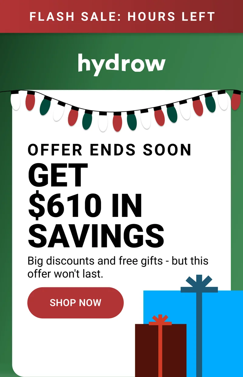 Flash Sale: Hours Left. Offer ends soon. Get $610 in savings. Big discounts and free gifts - but this offer won't last. Shop Now.