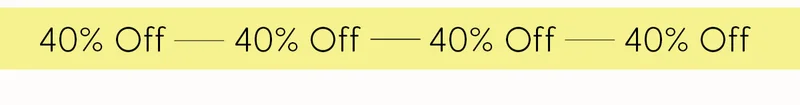 40% off