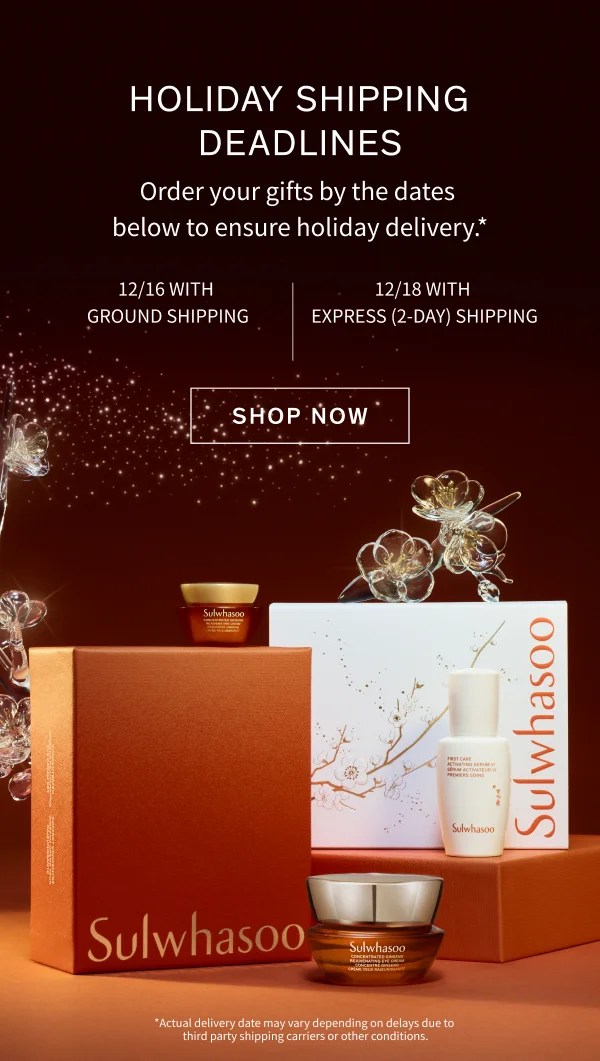Holiday Shipping Deadlines