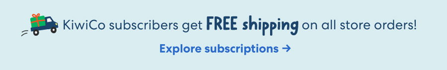 KiwCo Subscribers get FREE shipping on all store orders!