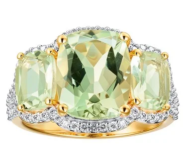 JEN by Jennifer Miller Gemston e Cocktail Ring , 14K Plated