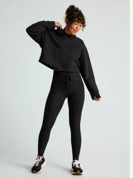 Happiness Fleece Cropped Hoodie