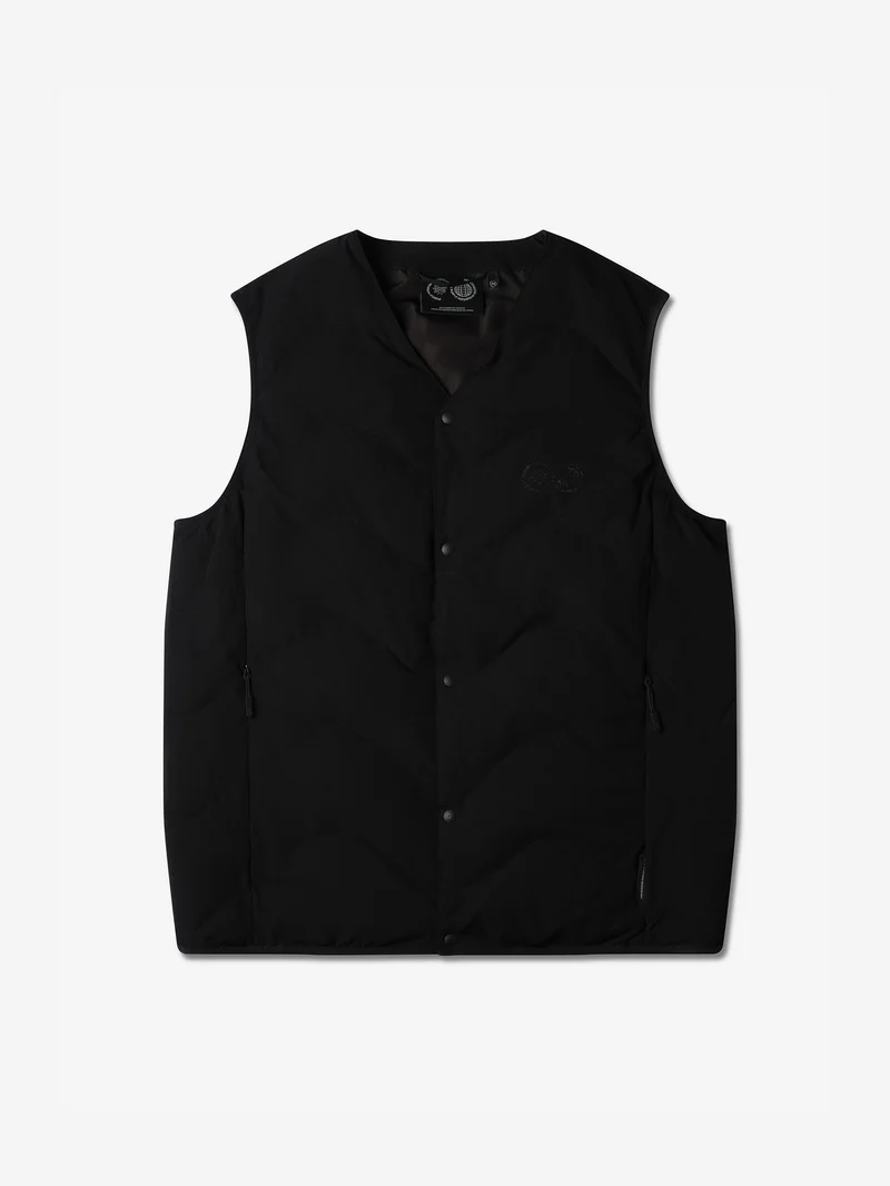 Image of Purple Mountain Observatory Waves Gilet - Black