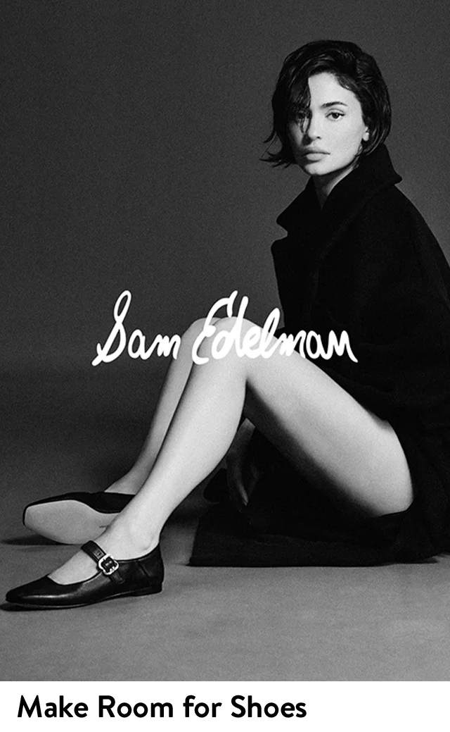Kylie Jenner for Sam Edelman.