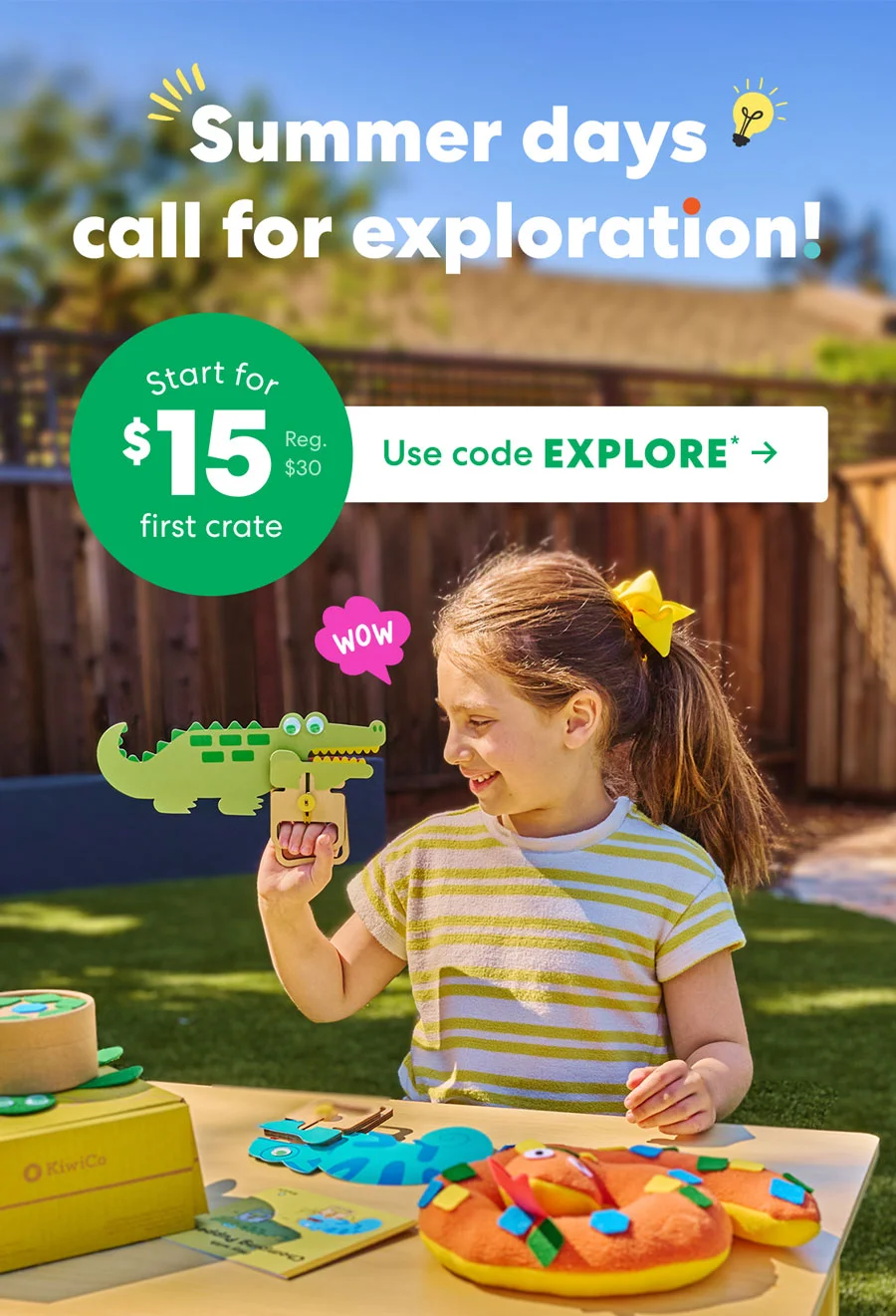 Summer days call for exploration! Start for $15 first crate (Reg. $30). Use code EXPLORE.