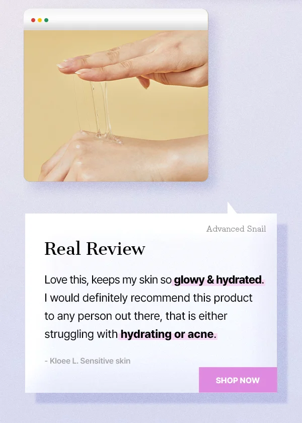 Snail Mucin, Real Review! Read More →