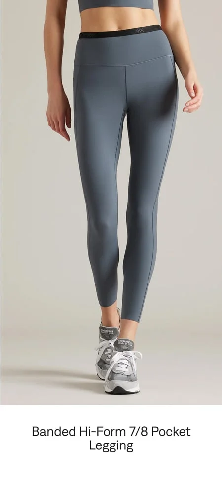 Banded Hi-Form 7/8 Pocket Legging