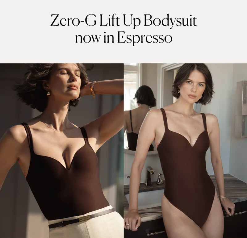 Zero-G Lift Up Bodysuit now in Espresso