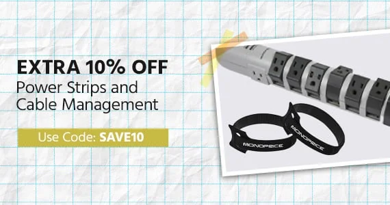 Extra 10% OFF Power Strips And Cable Management