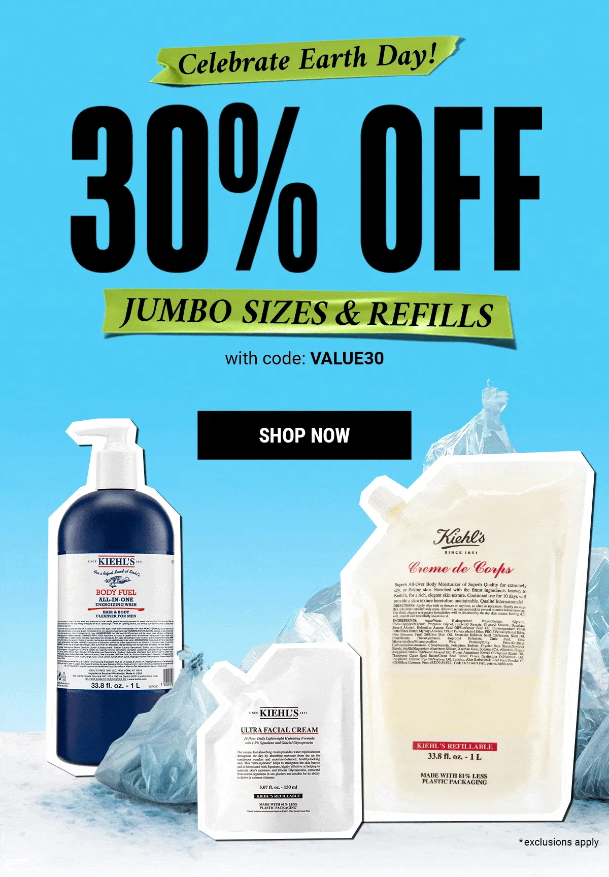 30% Off Jumbo Sizes & Refills