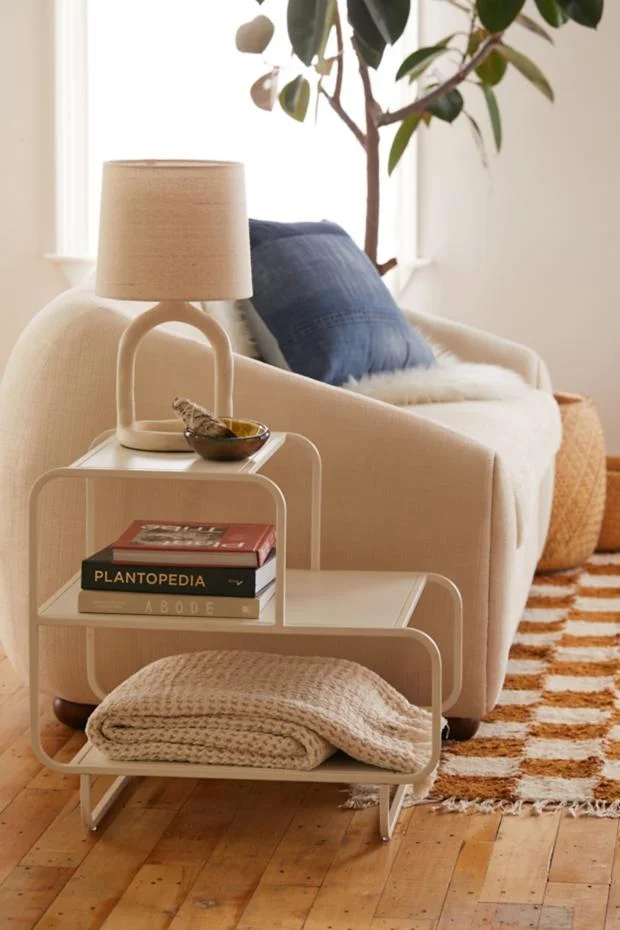 Alana Metal 3-Tiered Side Table/Nightstand