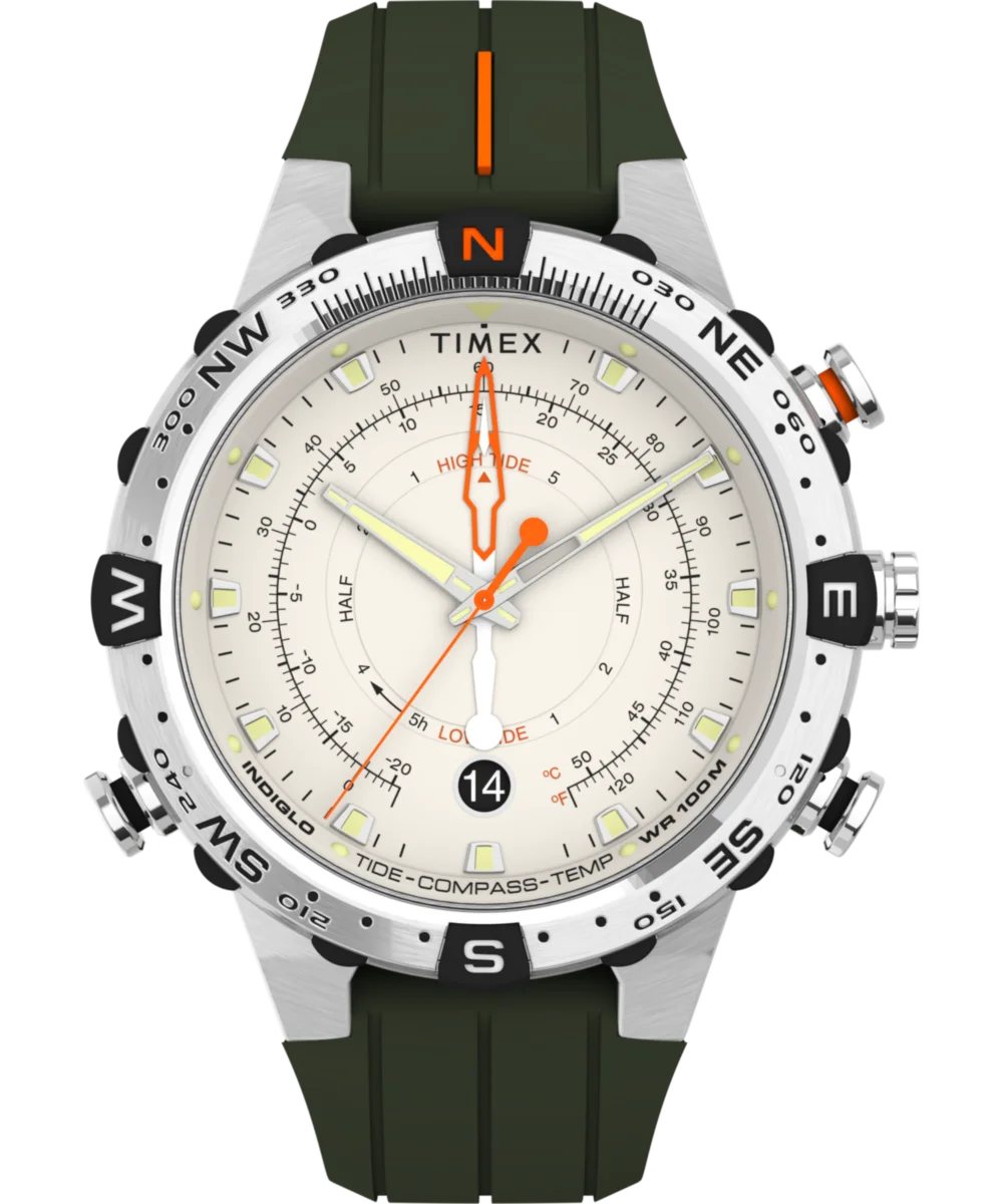 Image of Expedition Tide-Temp-Compass 45mm Silicone Strap Watch