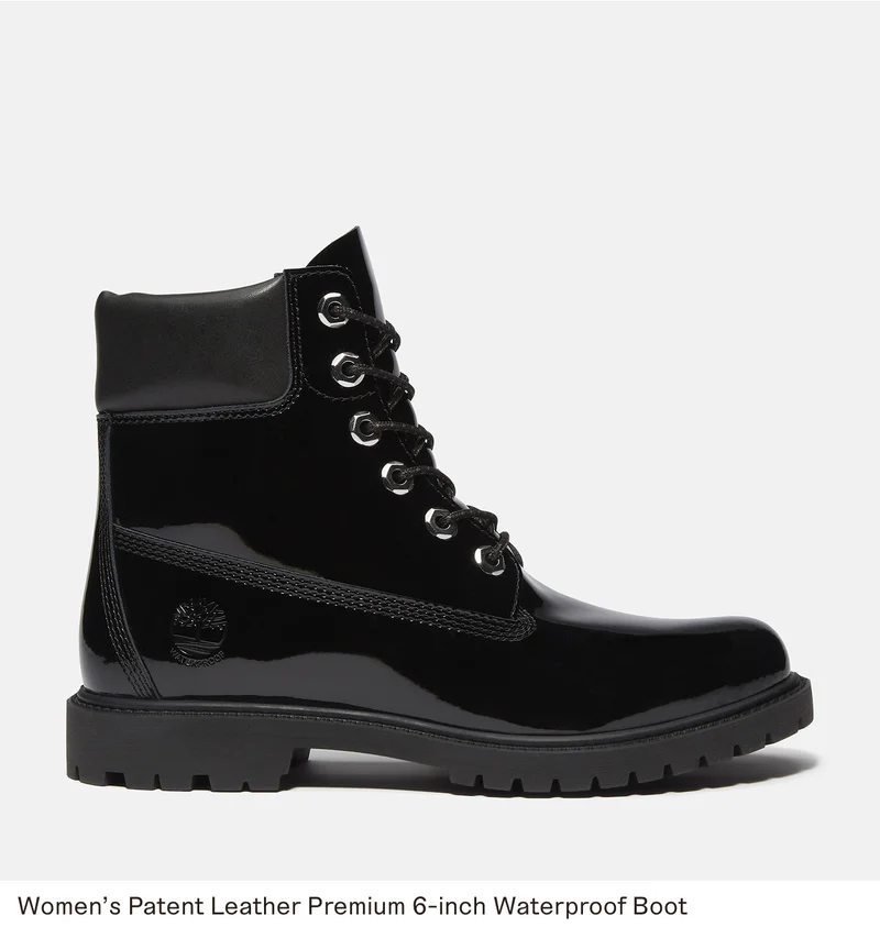 Women's Patent Leather Premium 6-inch Waterproof Boot