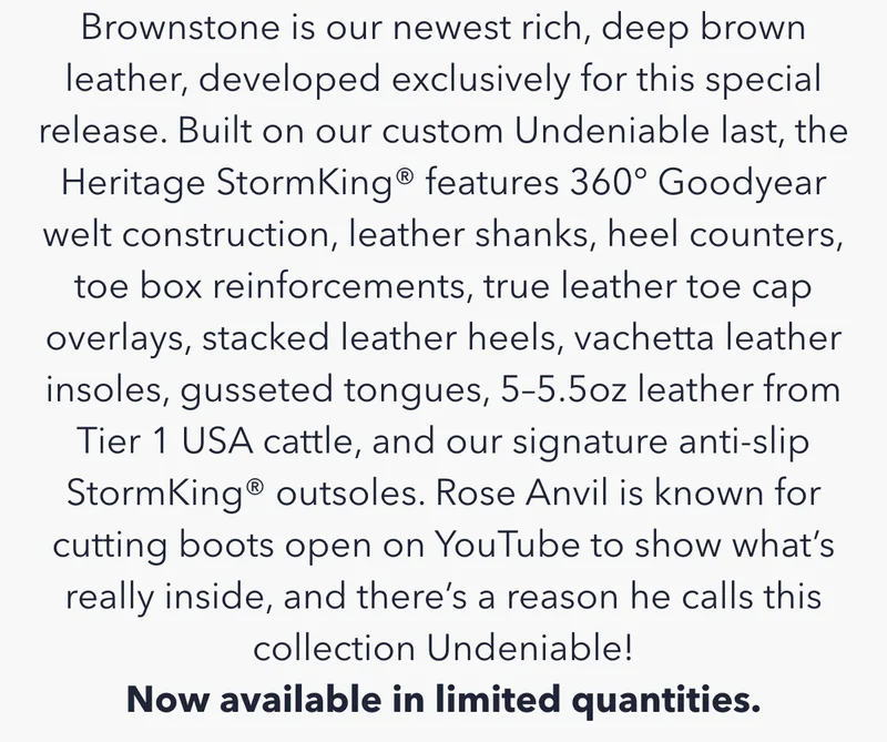 Now Available In Limited Quantities