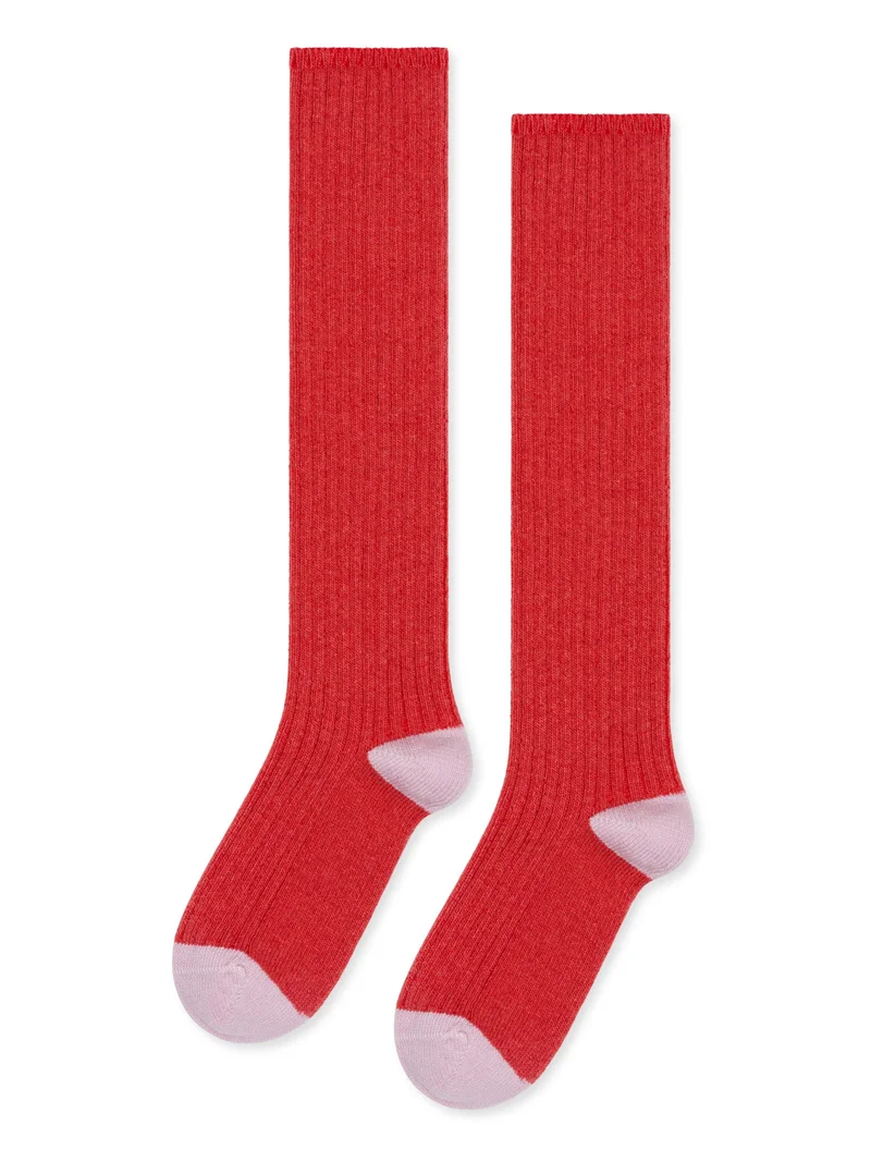 Image of Rib Cashmere Knee Hi