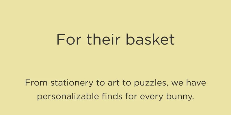 For Their Basket