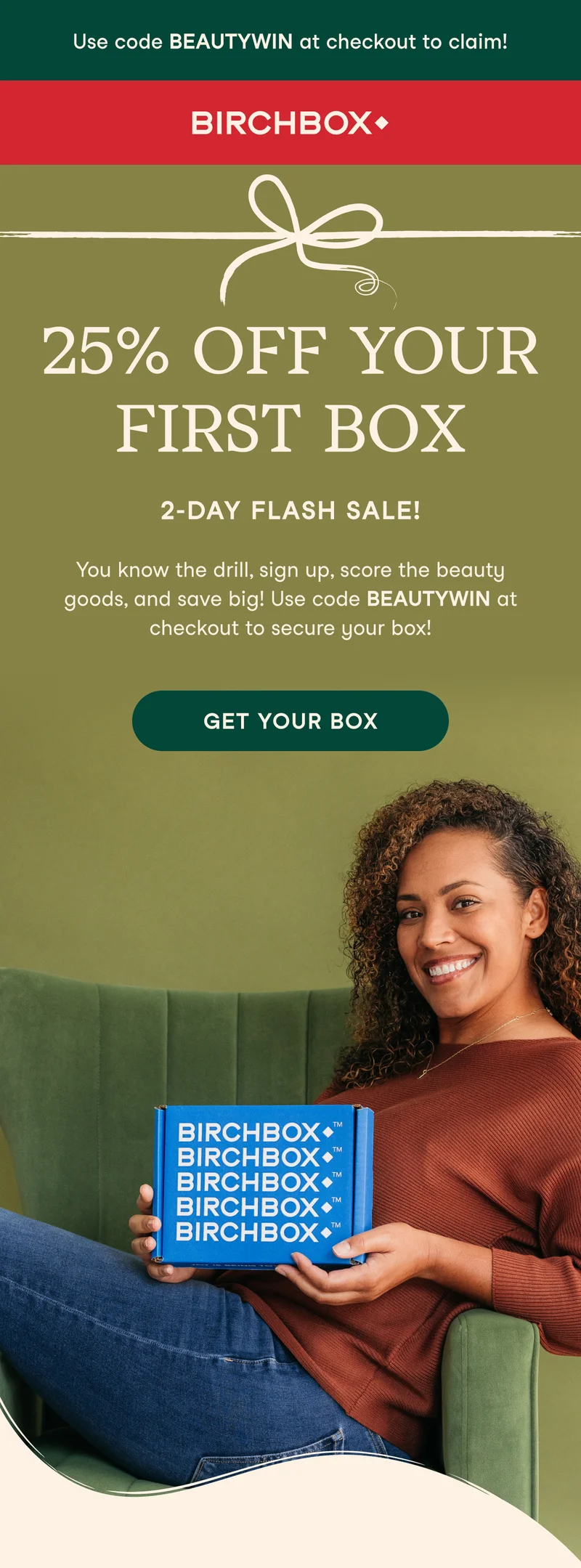 25% off your first box