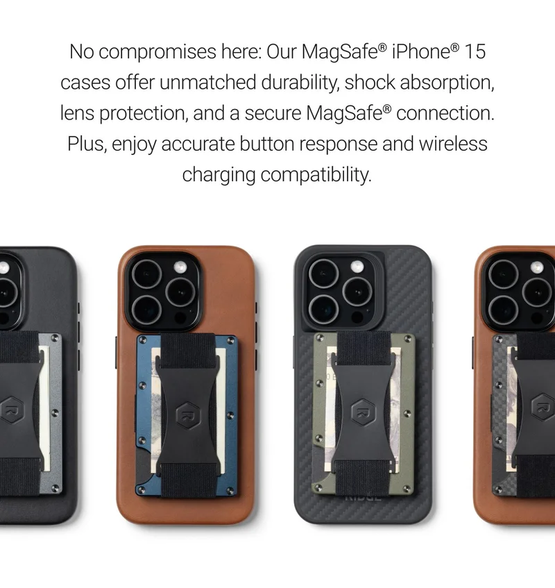 Magsafe iPhone 15 cases offers unmatched durability, shock absorption, lens protection, and a secure Magsafe connection.