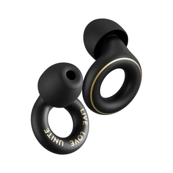 The Loop x Tomorrowland Experience 2 earplugs in Black.