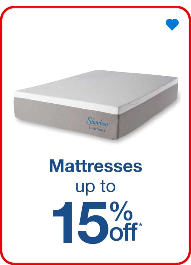 Mattresses - Up to 15% Off