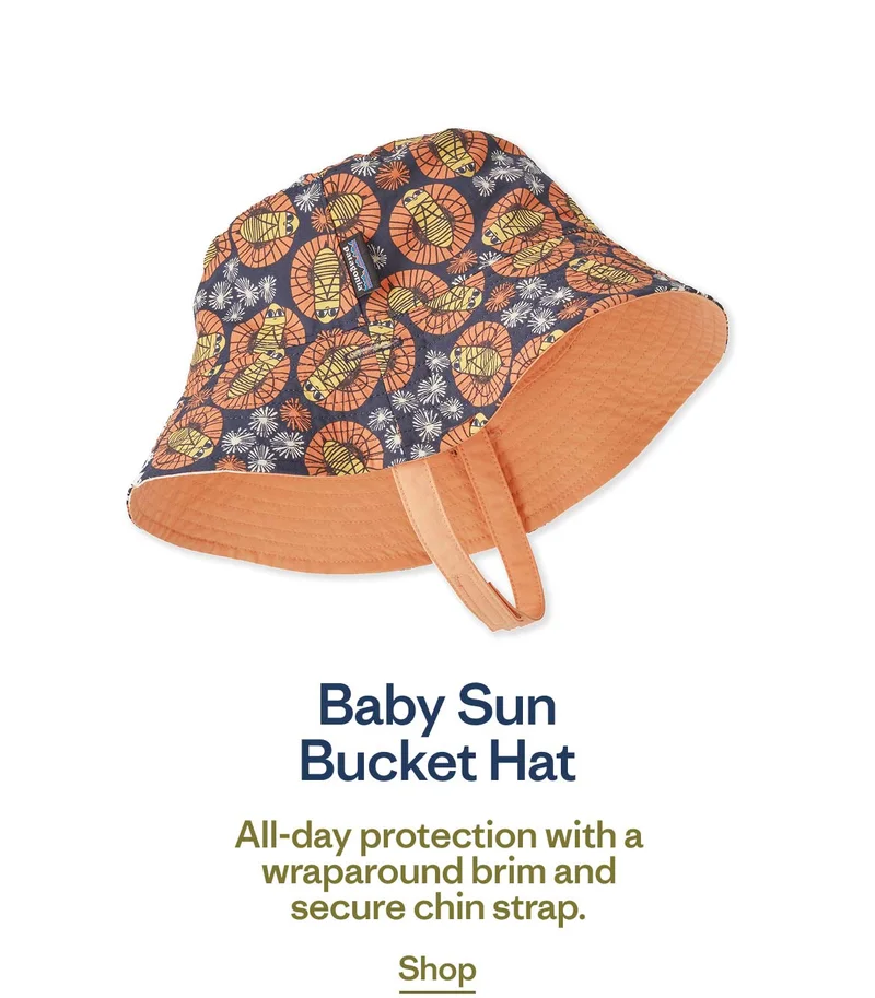Baby Sun Bucket Hat. All-day protection with a wraparound brim and secure chin strap. Shop.