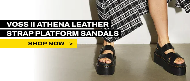 Voss II Athena Leather Strap Platform Sandals
