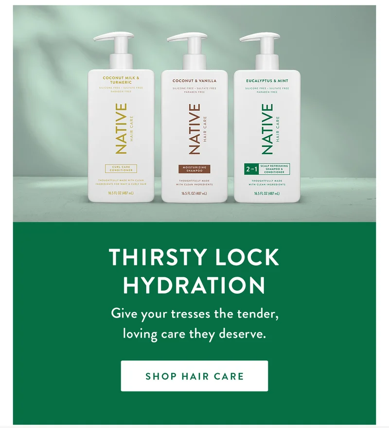 Thirsty Lock Hydration | Give your tresses the tender, loving care they deserve. | SHOP HAIR CARE