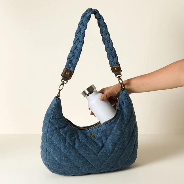 Denim Half Moon HydroHobo® Bag
