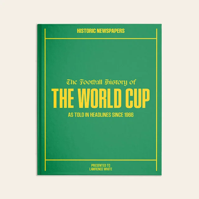 Personalized World Cup History Book