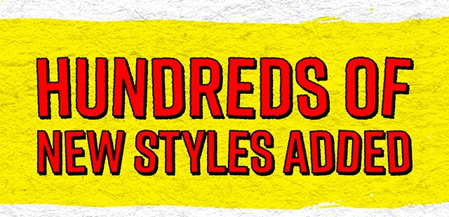 Hundreds Of New Styles Added