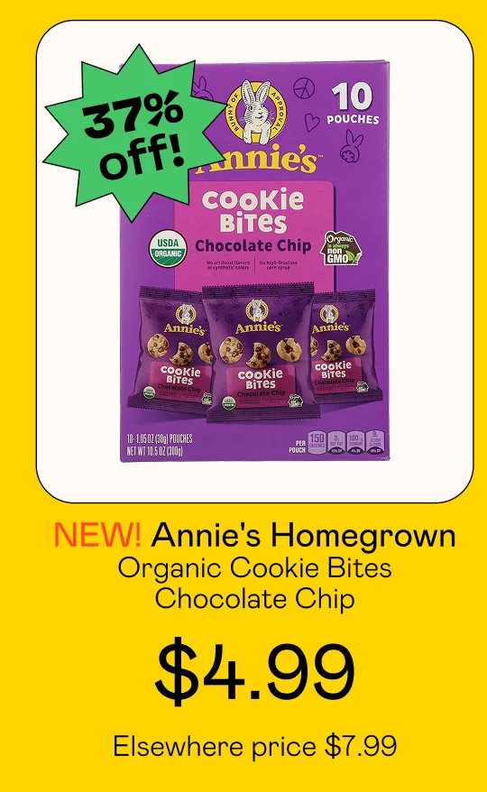 Organic Cookie Bites Chocolate Chip