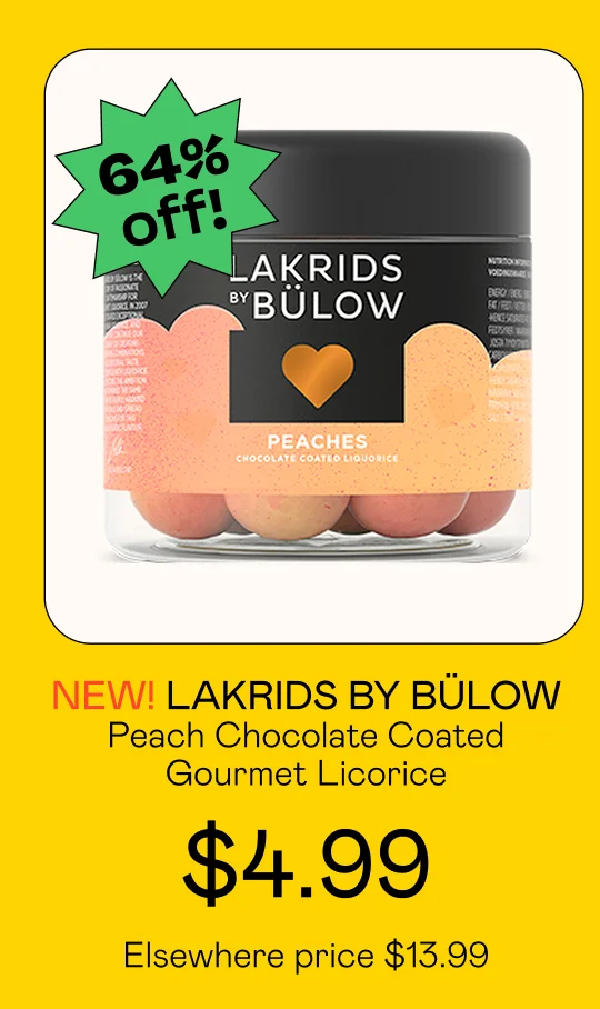 Peach Chocolate Coated Gourmet Licorice