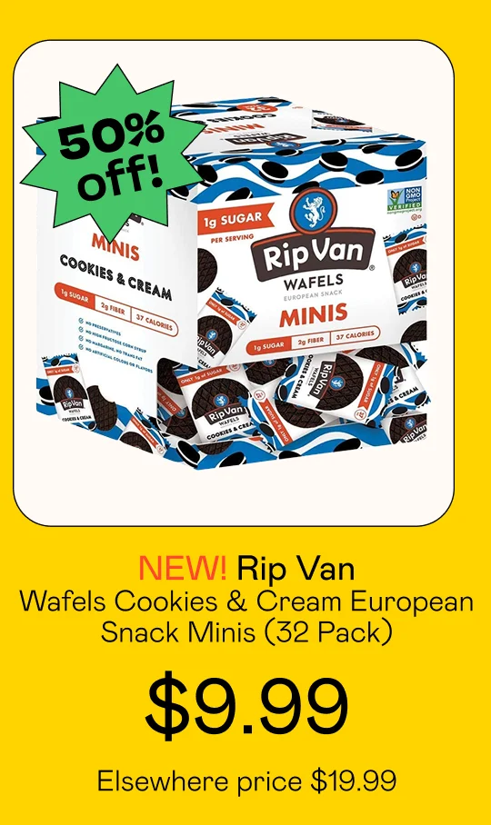 Wafels Cookies & Cream European Snack Minis (32 Pack)