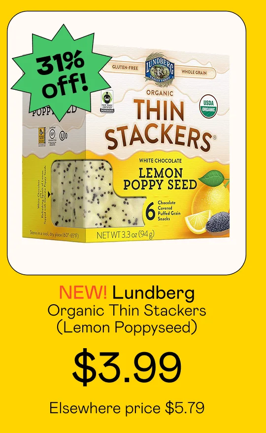 Organic Thin Stackers - Lemon Poppyseed