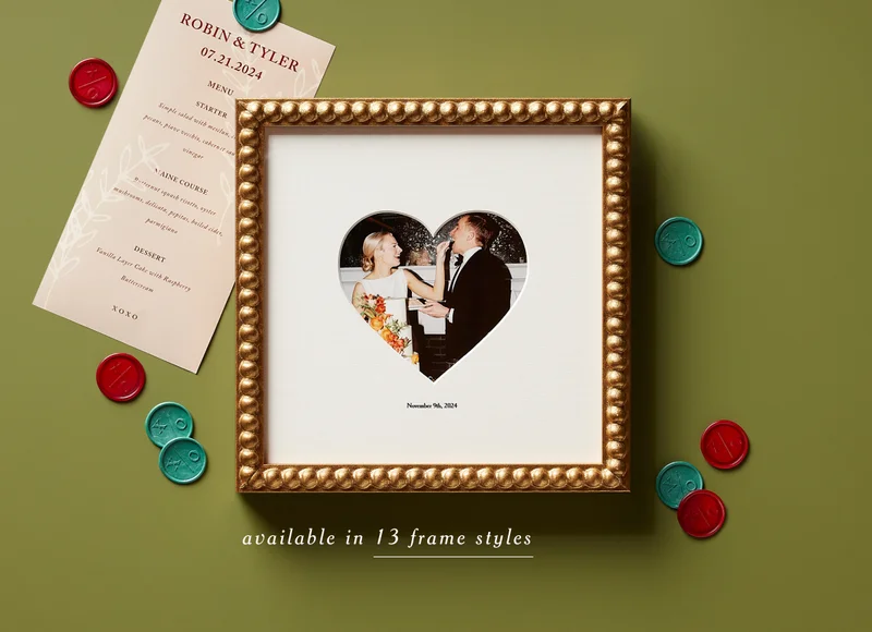 available in 13 frame styles