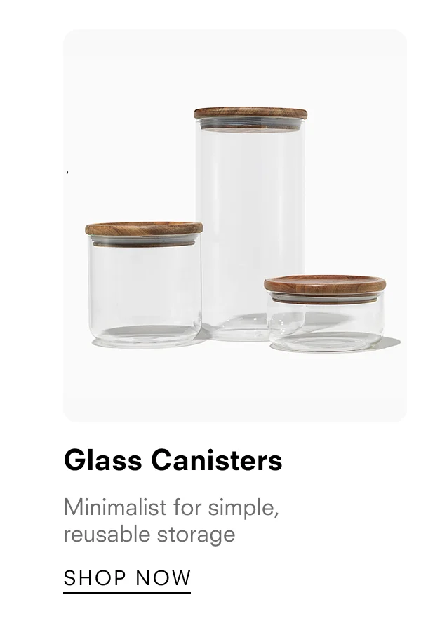Glass Canisters (Set of 3)