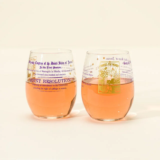 Votes for Women Wine Glass