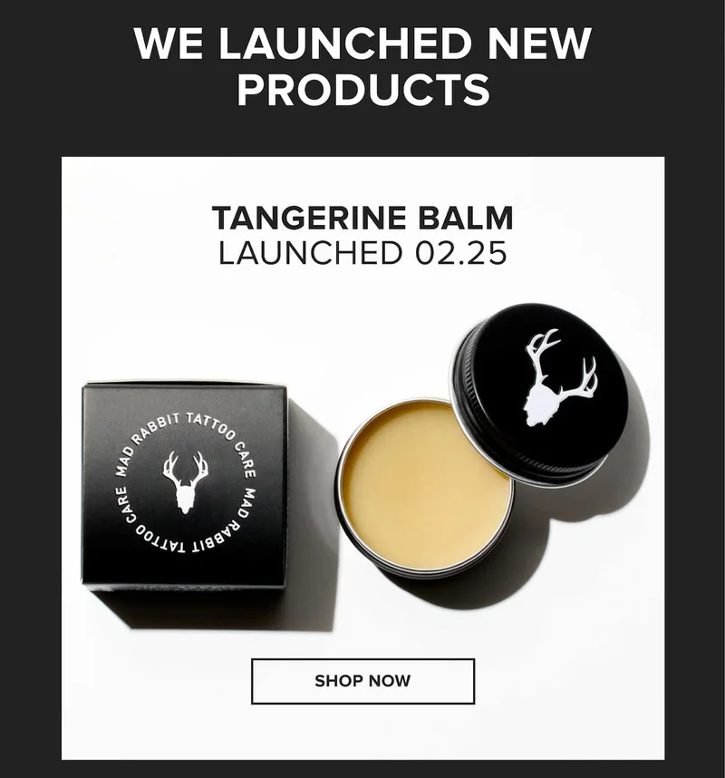 We launched new products - Tangerine balm.