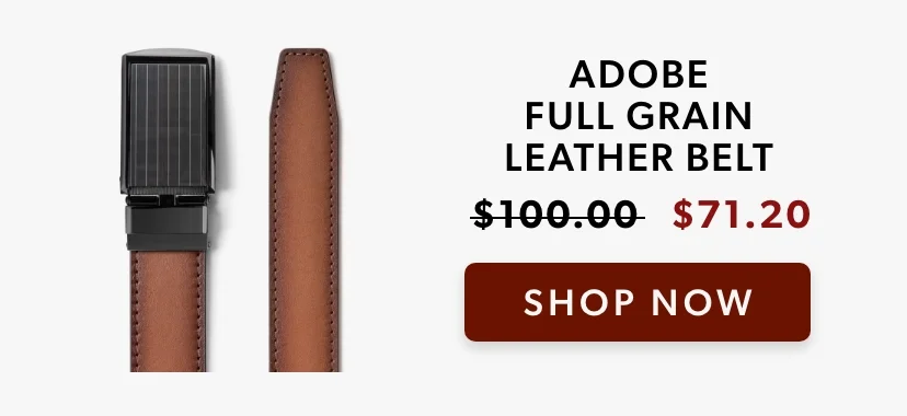 Adobe Full Grain Leather Belt