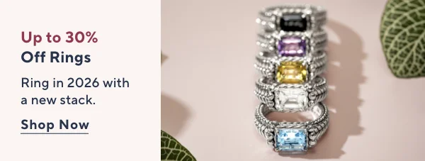 up to 30% off rings