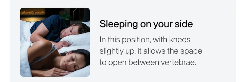 Sleeping on your side