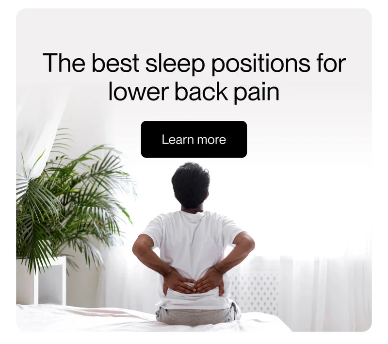 The best sleep positions for lower back pain