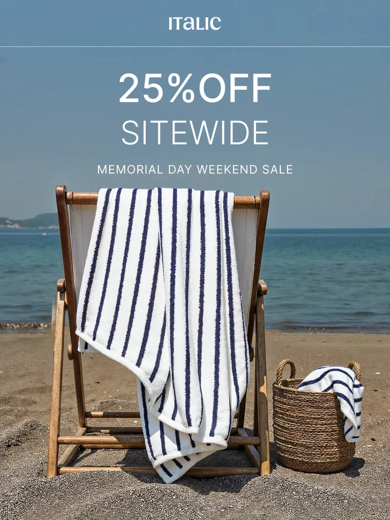 25% OFF SITEWIDE