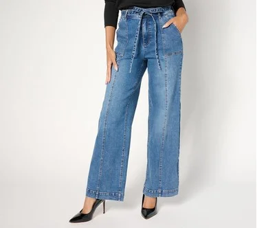 Isaac Mizrahi Live! Regular True Denim Indigo Trouser Jeans