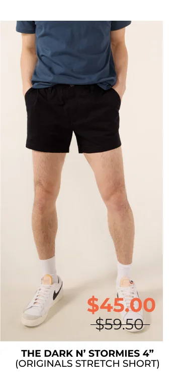 Originals Stretch Short: The Dark N' Stormies 4"