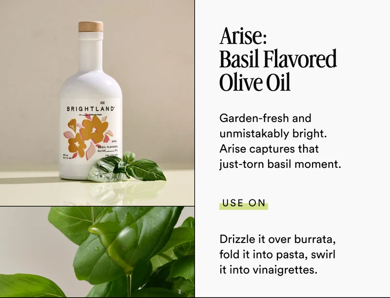 Arise: Basil Flavored Olive OIl