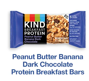 Peanut Butter Banana Dark Chocolate Protein Breakfast Bars