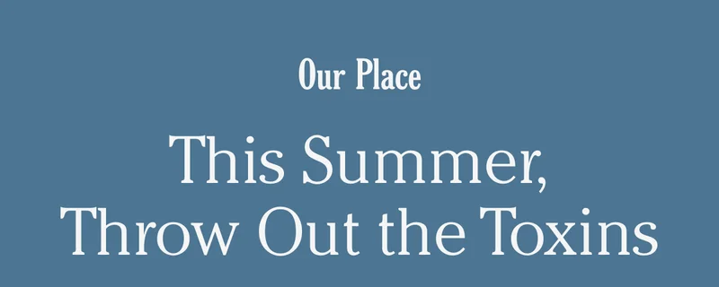 Our Place | This Summer, Throw Out the Toxins